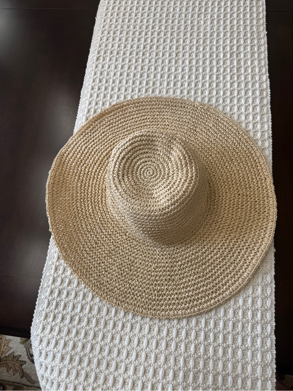 LOFT Wide Brim Straw Sun Hat in Natural Tan